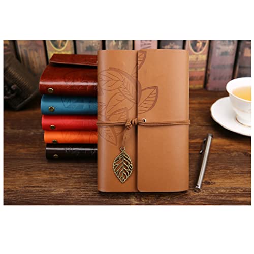 ELUKHT Vintage-Reise-Notizbuch, Tagebuch, Notizblock, PU-Leder, Spirale, Literatur, Notizbuch, Papier, Tagebuch, Planer, Schule, Schreibwaren, Geschenk ELUKHT Vintage-Reise-Notizbuch, Tagebuch, Notizblock, PU-Leder, Spirale, Literatur, Notizbuch, Papier, Tagebuch, Planer, Schule, Schreibwaren, Geschenk von ELUKHT