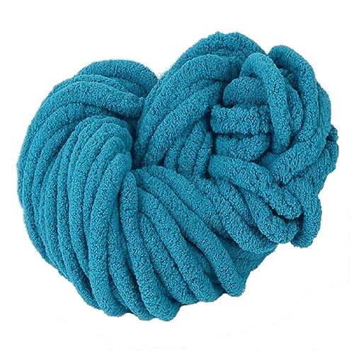 Chenille Wolle Garn grobe Wolle Decke Eisstreifen Waschbare Teppich Flauschige verdickte Chenille handgemachte Decke Garn Teppiche Herstellung weiches grobes Jumbo Garn für Armstricken (Color : 2, S von ELzEy