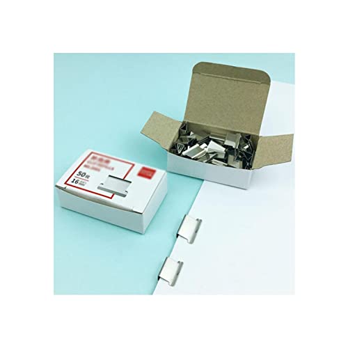 EMAFORO Heftgerät 1 Stück Transparenter Hefter Schulbedarf Abnehmbarer Metallclip Schieber Bürozubehör Push Clip Hefter Mini Hefter von EMAFORO