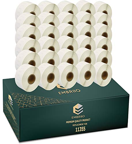 EMBRIIO 11355 S0722550 | 30er Set Etiketten Rollen Ersatz für Dymo LabelWriter 4XL 450 400 330 320 310 Duo/Turbo/Twin Turbo Seiko SLP 450 430 420 410 400 200 100, 19mm x 51mm EMBRIIO 11355 S0722550 | 30er Set Etiketten Rollen Ersatz für Dymo LabelWriter 4XL 450 400 330 320 310 Duo/Turbo/Twin Turbo Seiko SLP 450 430 420 410 400 200 100, 19mm x 51mm von EMBRIIO