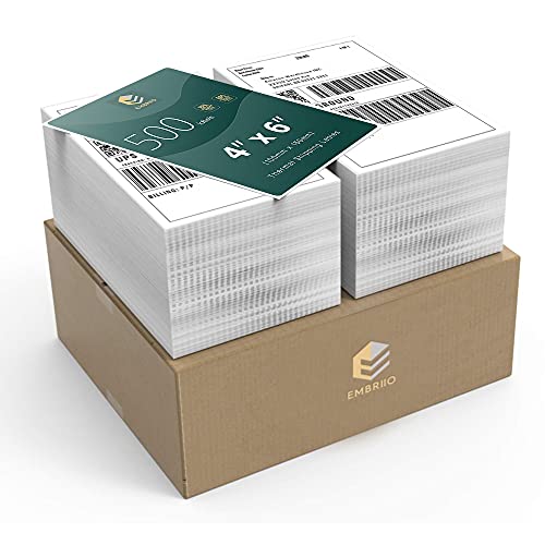 EMBRIIO 2 Direkte Thermische Fanfold-Versandetiketten für GP-1324D und Zebra Etikettendrucker 100x150mm EMBRIIO 2 Direkte Thermische Fanfold-Versandetiketten für GP-1324D und Zebra Etikettendrucker 100x150mm von EMBRIIO