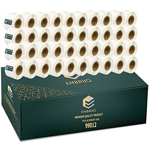 EMBRIIO 99012 S0722400 | 40er Set Adress-Etiketten Rollen Ersatz für Dymo LabelWriter 4XL 450 400 330 320 310 Duo/Turbo/Twin Turbo Seiko SLP 450 430 420 410 400 200 100, 36mm x 89mm EMBRIIO 99012 S0722400 | 40er Set Adress-Etiketten Rollen Ersatz für Dymo LabelWriter 4XL 450 400 330 320 310 Duo/Turbo/Twin Turbo Seiko SLP 450 430 420 410 400 200 100, 36mm x 89mm von EMBRIIO