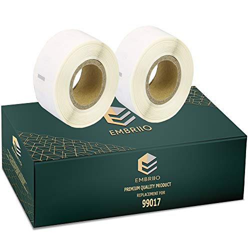 EMBRIIO 99017 S0722460 | 2er Set Hängeablage-Etiketten Rollen Ersatz für Dymo LabelWriter 4XL 450 400 330 320 310 Duo/Turbo/Twin Turbo Seiko SLP 450 430 420 410 400 200 100, 50mm x 12mm EMBRIIO 99017 S0722460 | 2er Set Hängeablage-Etiketten Rollen Ersatz für Dymo LabelWriter 4XL 450 400 330 320 310 Duo/Turbo/Twin Turbo Seiko SLP 450 430 420 410 400 200 100, 50mm x 12mm von EMBRIIO