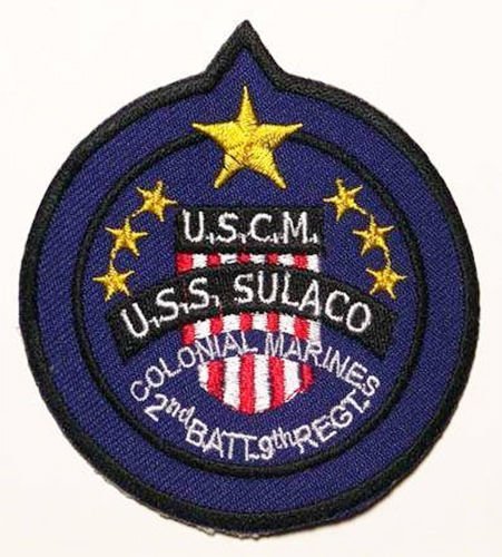 Colonial Marines USS Sulaco Crew Patch Alien / Aliens 2er Set Bestickte Abzeichen mit Thermofix Bonding Folie Colonial Marines USS Sulaco Crew Patch Alien / Aliens 2er Set Bestickte Abzeichen mit Thermofix Bonding Folie von EMBROIDERY KING