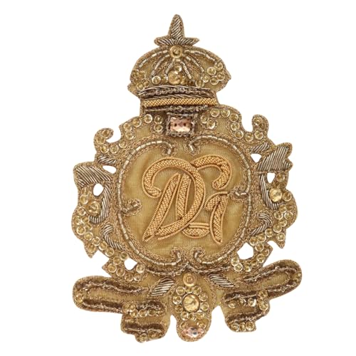 Aufnäher aus indischer Seide, Bienen-Design, zum Aufnähen, für Stoffdekoration, handgefertigtes Handwerk, Emblem, Zubehör (B) von EMDOMO