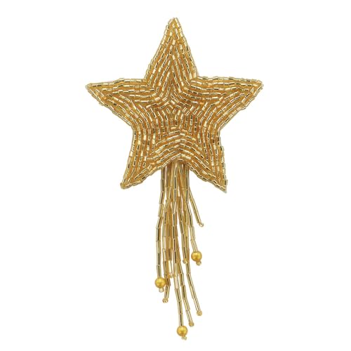 Aufnäher mit Strasssteinen, Mond, Stern, Wolken, zum Selbermachen, Reparatur für Kleidung, Hüte, Taschen, Quasten, Verzierung, 2 Stück (D 2 Stück) von EMDOMO