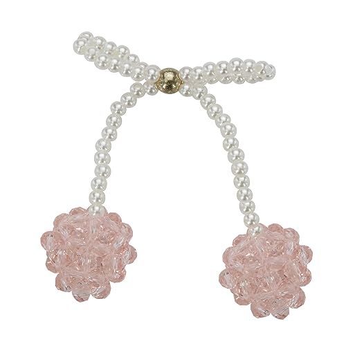 Blumen-Strass-Flicken mit kleinen Perlen, zum Nähen, Applikation für Kleidung, Mützen, Schals, 2 Stück (A) von EMDOMO