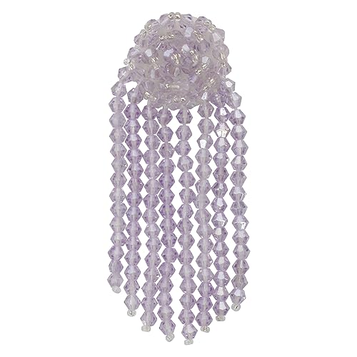 Blumen-Strass-Flicken mit kleinen Perlen, zum Nähen, Applikation für Kleidung, Mützen, Schals, 2 Stück (J) von EMDOMO
