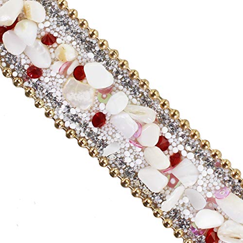 EMDOMO Hotfix Strass Band Trim Kette Kristall Eisen auf Aufnäher Trimmen für Kleidung Schuhe Nähzubehör 3yards EMDOMO Hotfix Strass Band Trim Kette Kristall Eisen auf Aufnäher Trimmen für Kleidung Schuhe Nähzubehör 3yards von EMDOMO