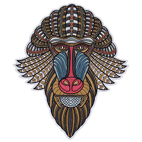 Modisch bestickte Gorilla-Aufnäher zum Aufbügeln für T-Shirt, Kleidung, Jacke, Bekleidung, Zubehör, Abzeichen, 1 Stück Modisch bestickte Gorilla-Aufnäher zum Aufbügeln für T-Shirt, Kleidung, Jacke, Bekleidung, Zubehör, Abzeichen, 1 Stück von EMDOMO