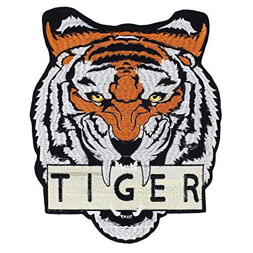 EMDOMO Tiger Head Kleidung Motorrad Rückenaufnäher Aufbügler Aufkleber für Jacke Verzierte Stickerei Applikation Zubehör 1 Stück EMDOMO Tiger Head Kleidung Motorrad Rückenaufnäher Aufbügler Aufkleber für Jacke Verzierte Stickerei Applikation Zubehör 1 Stück von EMDOMO