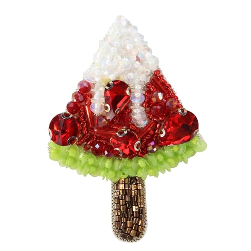 Perlen-Strass-Pailletten-Abzeichen für Kleidung, Rucksack, Hut, Nähzubehör (C, 2 Stück) von EMDOMO
