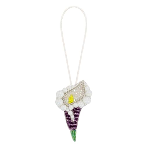 Seil-Abzeichen, Blumenperle, Sonnenblume, Strasssteine, Pailletten, zum Verzieren von Kleidung, Tasche, Schlüsselband, Zubehör (D) von EMDOMO