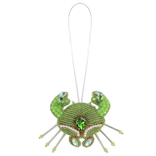 Seil-Abzeichen, Muschel, Seestern, Strasssteine, Hummer, Qualle, Muschel zum Verzieren von Taschen, Kleidung, Schlüsselband, Zubehör (H) von EMDOMO
