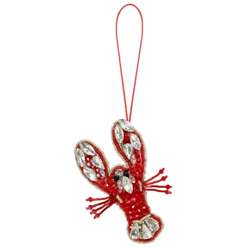 Seil-Abzeichen, Muschel, Seestern, Strasssteine, Hummer, Qualle, Muschel zum Verzieren von Taschen, Kleidung, Schlüsselband, Zubehör (S) von EMDOMO