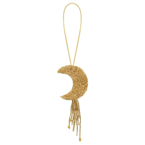 Seil-Abzeichen, Perlen, Stern, Mond, Wolke, Strass, Schneeflocke, zum Verzieren von Kleidung, Taschen, Schlüsselband, Zubehör (I) von EMDOMO