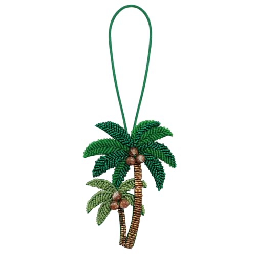 Seil-Abzeichen Perle Kokosnussbaum Patches dekoratives Emblem DIY Handwerk Strasssteine zum Verzieren von Kleidung Tasche Lanyard Zubehör (G) von EMDOMO