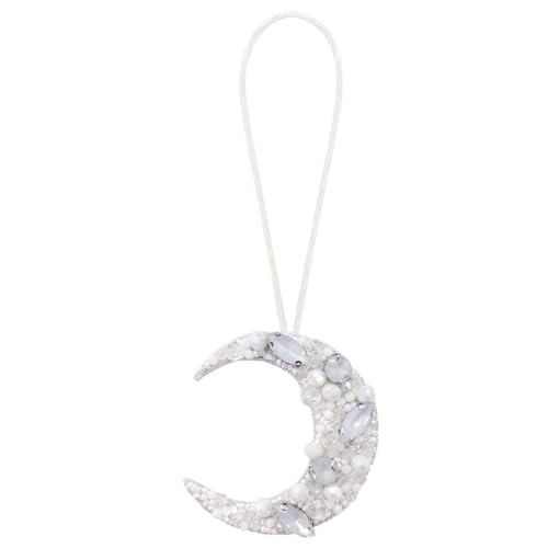 Seil-Abzeichen-Perle Stern Mond Wolke Patches Strass Schneeflocke zum Verzieren von Kleidung Tasche Lanyard Zubehör (K) von EMDOMO