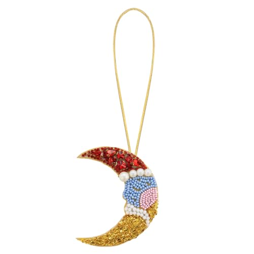 Seil Abzeichen Perlen Strass Pailletten Tasche Lanyard Handschlaufe DIY Blume Kokosnussbaum Schleife Kamele Vogel Handgemachtes Zubehör (II) von EMDOMO
