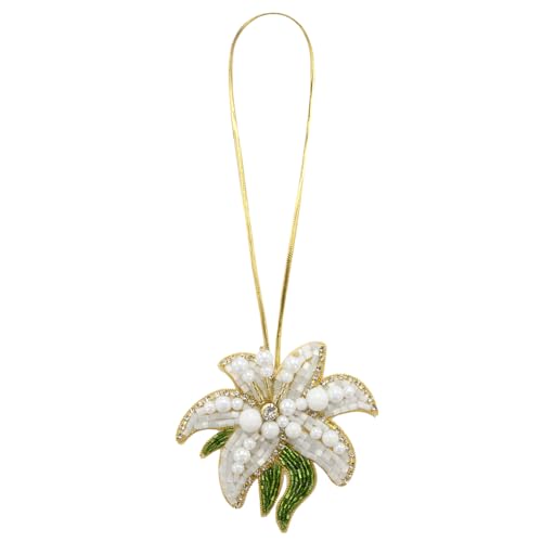 Seil Abzeichen Perlen Strass Pailletten Tasche Lanyard Handschlaufe DIY Blume Kokosnussbaum Schleife Kamele Vogel Handgemachtes Zubehör (U) von EMDOMO