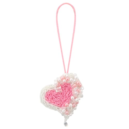 Seil Abzeichen Perlen Strass Pailletten Tasche Lanyard Handschlaufe DIY Blume Kokosnussbaum Schleife Kamele Vogel Handgemachtes Zubehör (Z) von EMDOMO