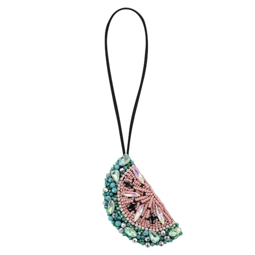Seil Abzeichen Perlen Strass Pailletten Tasche Lanyard Handschlaufe DIY Blume Kokosnussbaum Schleife Kamele Vogel Handmade Zubehör (DD) von EMDOMO
