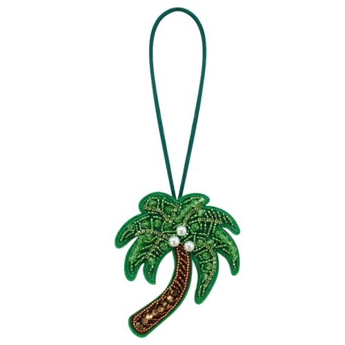 Seil Abzeichen Perlen Strass Pailletten Tasche Lanyard Handschlaufe DIY Blume Kokosnussbaum Schleife Kamele Vogel Handmade Zubehör (GG) von EMDOMO