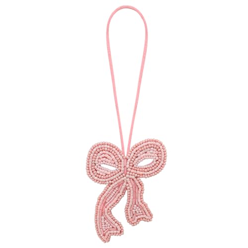 Seil Abzeichen Perlen Strass Pailletten Tasche Lanyard Handschlaufe DIY Blume Kokosnussbaum Schleife Kamele Vogel handgemachtes Zubehör (JJ) von EMDOMO
