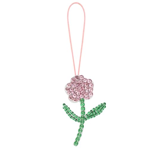Seilabzeichen, Blumenperle, Sonnenblume, Strasssteine, Pailletten, zum Verzieren von Kleidung, Tasche, Schlüsselband, Zubehör (I) von EMDOMO