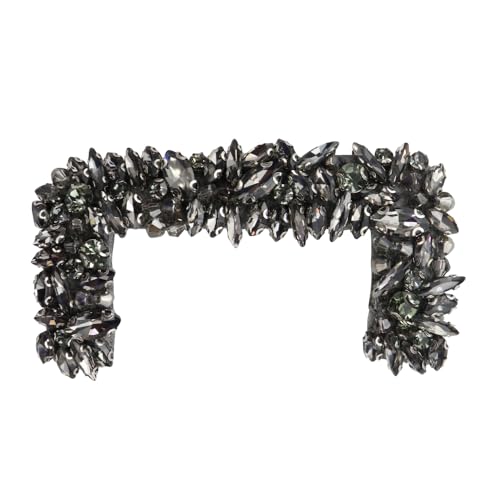 Strass-Perlen, Buchstaben, Blumenaufnäher für Hut, Kleidung, Rucksack, Abzeichen, Dekoration, Nähzubehör, 2 Stück (C 2 Stück) von EMDOMO