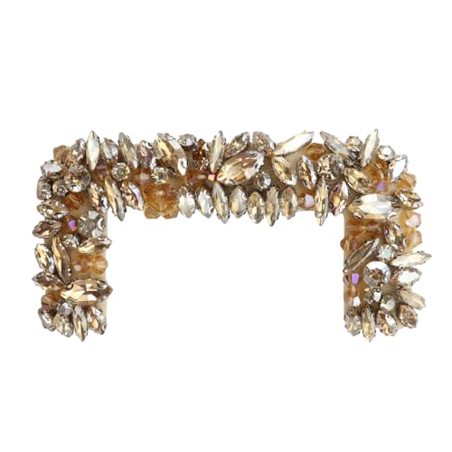 Strass-Perlen, Buchstaben, Blumenaufnäher für Hut, Kleidung, Rucksack, Abzeichen, Dekoration, Nähzubehör, 2 Stück (D 2 Stück) von EMDOMO