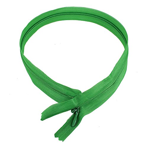 Unsichtbarer Nylon-Reißverschluss zum Nähen, mehrfarbig, 25 cm, 30 cm, 40 cm, 50 cm, 55 cm, 60 cm, 10 Stück (grün, 60 cm) von EMDOMO