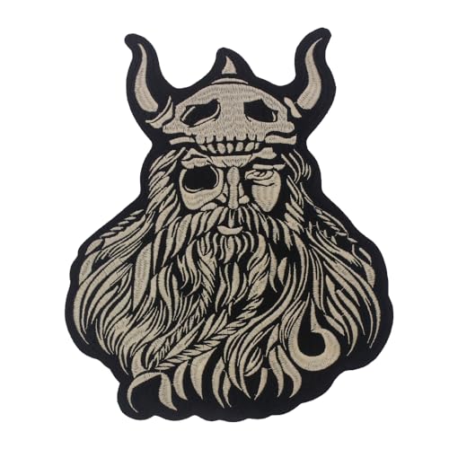 Wicked Skull Patch, Horn Skull, Goth Punk Skelett, Demon Slayer Warrior, Large Center Back Patch, Iron on Embroidered Applique Wicked Skull Patch, Horn Skull, Goth Punk Skelett, Demon Slayer Warrior, Large Center Back Patch, Iron on Embroidered Applique von EMDOMO