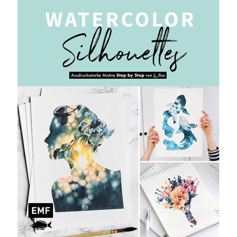 Watercolor Silhouettes - Vom Instagram-Star Jj_Illus - Jessica Janik, Gebunden von EDITION,MICHAEL FISCHER