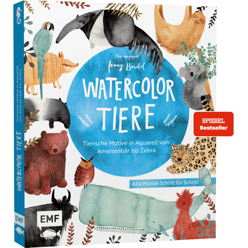 Watercolor-Tiere. Jenny Boidol - Buch von EMF Edition Michael Fischer
