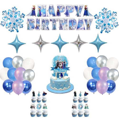 41 PCS Themen-Partydekorationen DIY, Geburtstagsdeko, Geburtstagsparty Ballon, Cake Decoration, Geburtstagsparty DekoHappy Birthday Banner von EMHTHME