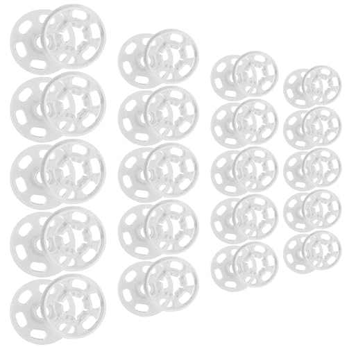 110 Stück Kunststoff Druckknöpfe Transparent,4 Größe Unsichtbare DIY-Kleiderknöpfe,Druckknöpfe zum Annähen,Druckknöpfe,Für Nähen von Kleidung und Basteln von EMMALOUISESMITH