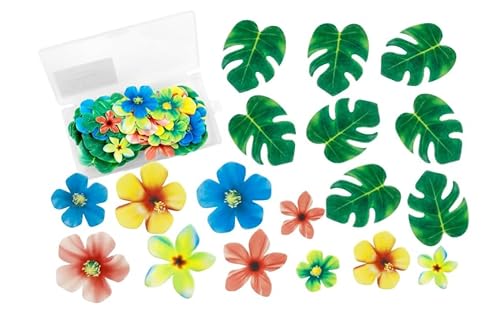 163 Stück Tropische Schildkrötenblätter Cupcake Topper,Esspapier Tortendeko,enthält 35 Stück Essbare Blumen und 128 Stück Essbare Blätter als für Cupcake Topper,Dschungel Geburtstag Dekoration für Haw 163 Stück Tropische Schildkrötenblätter Cupcake Topper,Esspapier Tortendeko,enthält 35 Stück Essbare Blumen und 128 Stück Essbare Blätter als für Cupcake Topper,Dschungel Geburtstag Dekoration für Haw von EMMALOUISESMITH