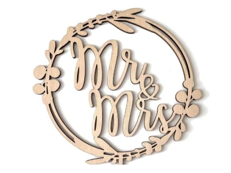 Cake Topper Hochzeit Holz，Goldenes Herz Tortendeko Hochzeit Mr & Mrs Torten Topper Hochzeitstorte Deko Tortenstecker von EMMALOUISESMITH