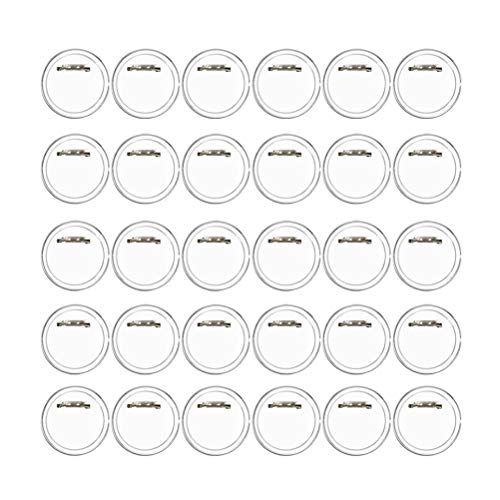 EMNIMQ 30er Buttons Selber Machen Set DIY Transparente Buttons Maschine für Anstecker Selbst Gestalten,Buttons Selber für Kinder Ansteckbutton für Oktoberfest Schule Foto Bild Kleidung Kinder 60mm von EMNIMQ