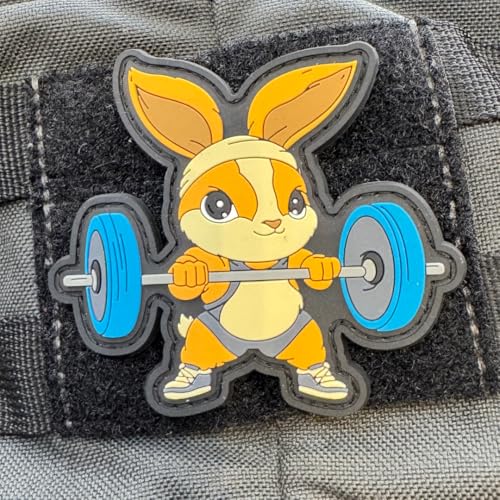 IronBunny Patch von EMOM Fitness® I Kletterverschluss I Gym Fitness Motivation Patch von EMOM Fitness
