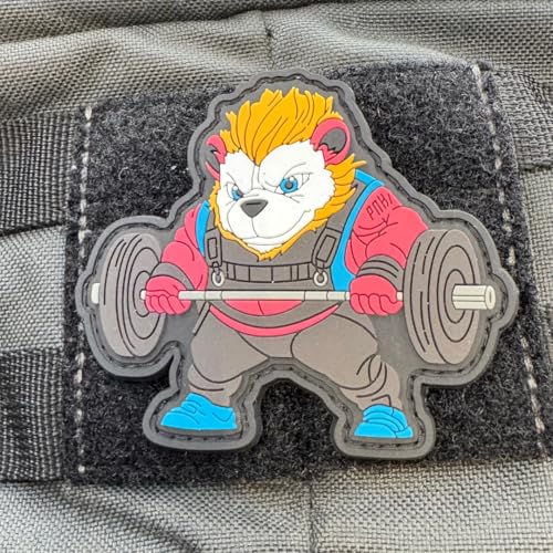 IronPanda Patch von EMOM Fitness® I Kletterverschluss I Gym Fitness Motivation Patch von EMOM Fitness