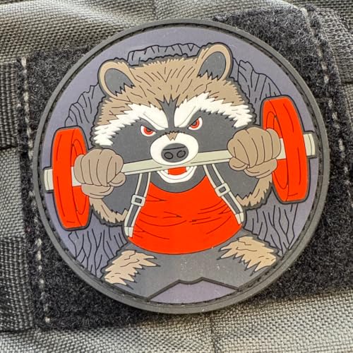 IronRacoon Patch von EMOM Fitness® I Kletterverschluss I Gym Fitness Motivation Patch von EMOM Fitness