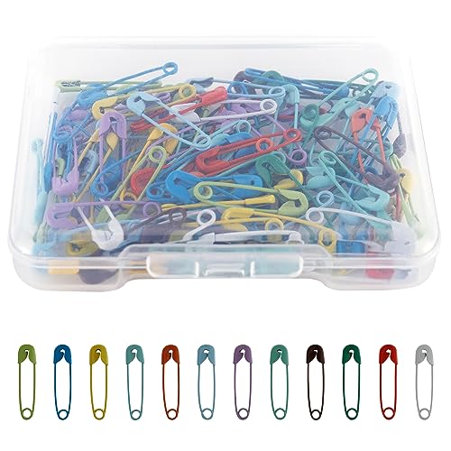 120 Stück Sicherheitsnadeln, 19 mm sortierte Sicherheitsnadeln, Bunte kleine Nadeln, mit Etui, vernickelte Sicherheitsnadeln aus Edelstahl, zum Nähen von Kleidungsstücken, Basteln von Schmuck DIY 120 Stück Sicherheitsnadeln, 19 mm sortierte Sicherheitsnadeln, Bunte kleine Nadeln, mit Etui, vernickelte Sicherheitsnadeln aus Edelstahl, zum Nähen von Kleidungsstücken, Basteln von Schmuck DIY von EMORHBO