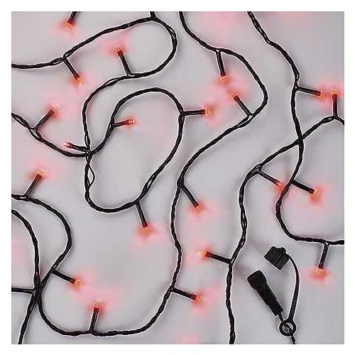 EMOS Connect System 10m Lichterkette Standard, Weihnachtslichterkette mit 100 LEDs, Erweiterungskomponent C (ohne Verbindungskabel und Adapter), IP44 für Innen und Außen, rote Lichtfarbe von EMOS