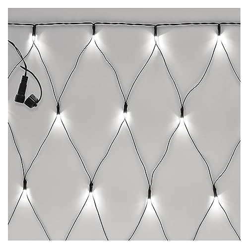 EMOS Connect System 2x1,5m Lichternetz Standard, Weihnachtslichterkette mit 160 LEDs, Erweiterungskomponent C (ohne Verbindungskabel und Adapter), IP44 für Innen und Außen, Kaltweiß von EMOS