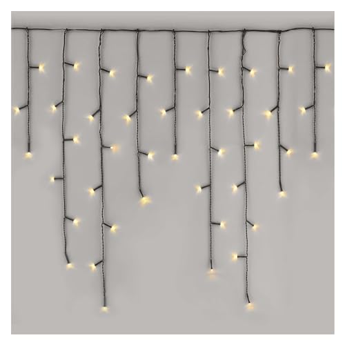 EMOS LED-Eisregen Lichterkette, 10m Weihnachtslichterkette + 5m Zuleitung, 600 LEDs, 8 Lichtmodi, Netzteil, IP44 für Innen und Außen, Warmweiß EMOS LED-Eisregen Lichterkette, 10m Weihnachtslichterkette + 5m Zuleitung, 600 LEDs, 8 Lichtmodi, Netzteil, IP44 für Innen und Außen, Warmweiß von EMOS