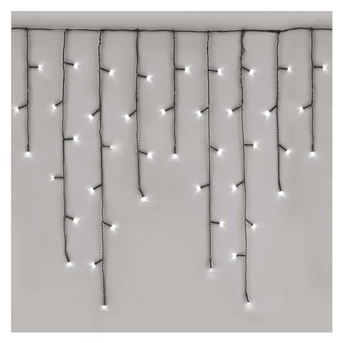 EMOS LED-Eisregen Lichterkette, 10m Weihnachtslichterkette + 5m Zuleitung, 600 LEDs, 8 Lichtmodi, Netzteil mit Timer 6h/18h, IP44 für Innen und Außen, Kaltweiß EMOS LED-Eisregen Lichterkette, 10m Weihnachtslichterkette + 5m Zuleitung, 600 LEDs, 8 Lichtmodi, Netzteil mit Timer 6h/18h, IP44 für Innen und Außen, Kaltweiß von EMOS