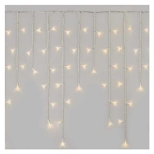 EMOS LED-Eisregen Lichterkette, 5m Weihnachtslichterkette + 5m Zuleitung, 8 Lichtmodi, Fernbedienung und Netzteil mit Timer, 300 LEDs, IP44 für Innen und Außen, Warmweiß EMOS LED-Eisregen Lichterkette, 5m Weihnachtslichterkette + 5m Zuleitung, 8 Lichtmodi, Fernbedienung und Netzteil mit Timer, 300 LEDs, IP44 für Innen und Außen, Warmweiß von EMOS