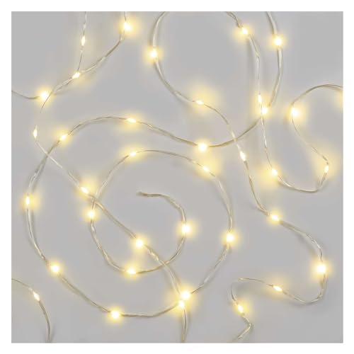 EMOS LED-Lichterkette, 160 LEDs Drop Lichterkette, 16m lange Weihnachtslichterkette + 5m Zuleitung inkl. Netzteil, Timer 6/18h, für Partys, Weihnachten, warmweiß, IP44 für Innen und Außen von EMOS